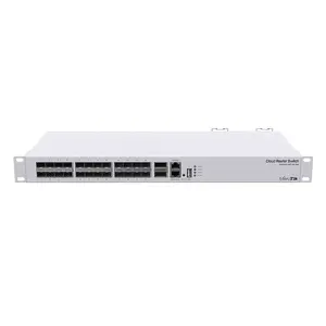 Managed L3 switch MikroTik CRS326-24S+2Q+RM, 24 SFP+ + 2 QSFP+, 10G, Rackmount, 1U, White
