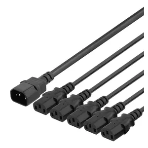 Baro strāvas kabelis Deltaco DEL-113D 2m C13 Coupler melns