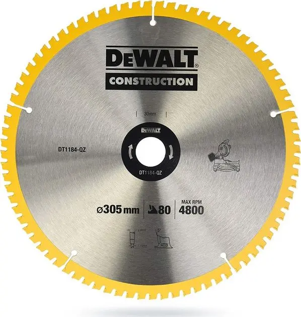 Cirkulārās zāģa piederums DeWALT DT1184-QZ, 5035048099773