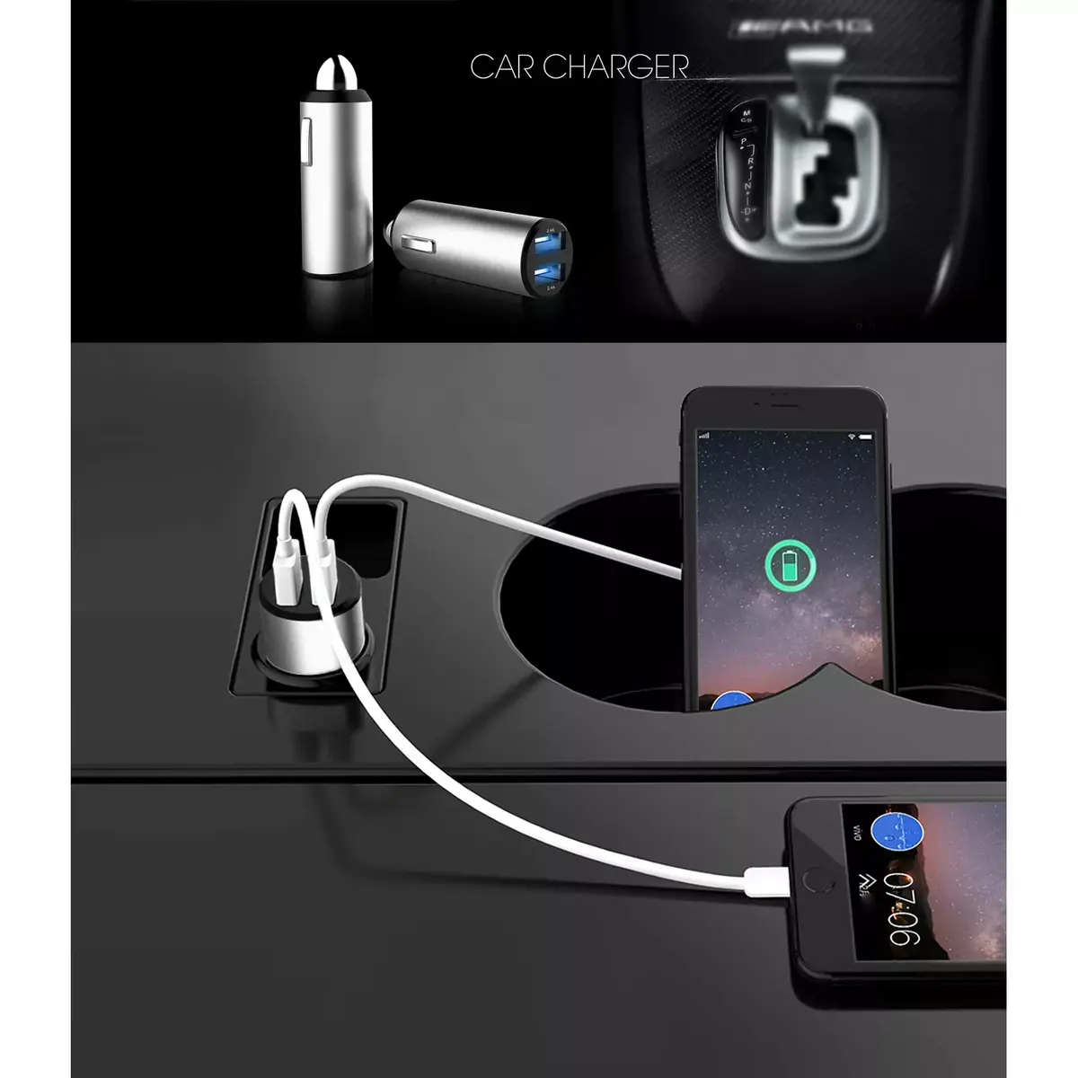 Car charger PLATINET 44804 2x USB 4.8A Photo 3