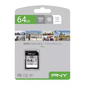 Flash Memory PNY 64GB SDXC UHS-I Class 10 P-SD64GU1100EL-GE