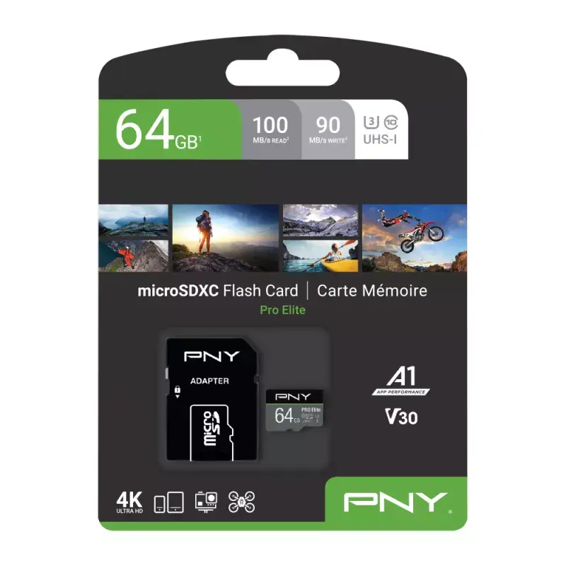 MicroSDXC PNY PRO Elite 64GB P-SDU64GV31100PRO-GE Photo 4