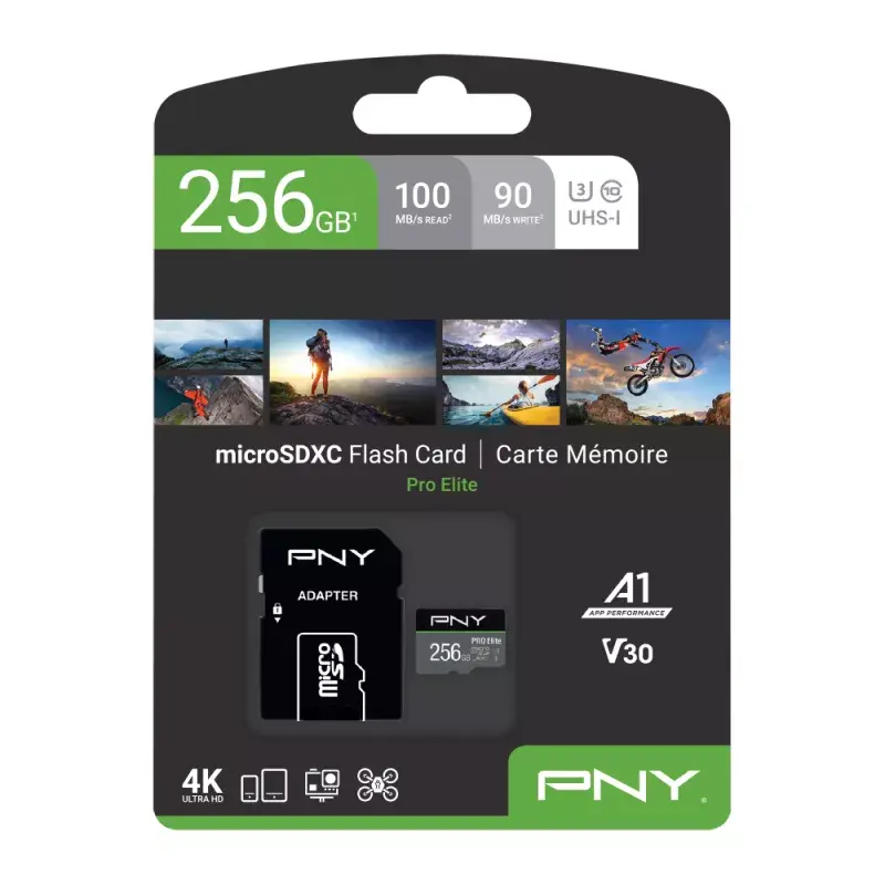 MicroSDXC PNY PRO Elite 256 GB P-SDU256V31100PRO-GE Photo 4