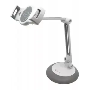 Passive holder TECHLY 106817 for mobile phone, smartphone and tablet/UMPC — grey/white, indoor lean-on