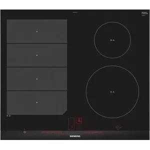 Siemens EX675LEC1E hob Aluminium, Black Built-in Zone induction hob 4 zone(s)