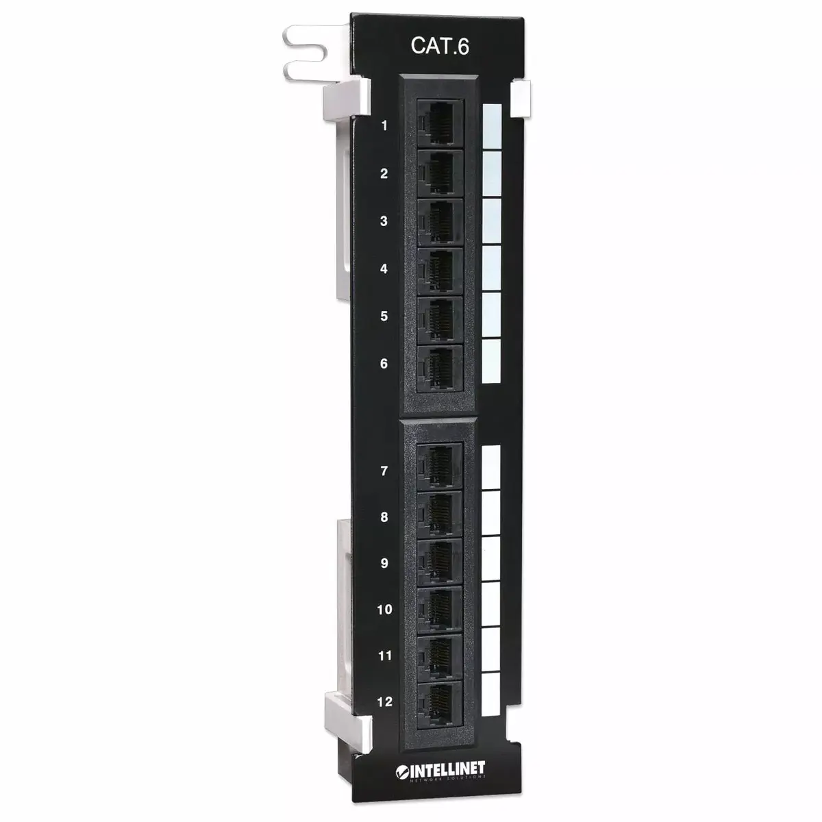 Patch Panel Intellinet Cat6 12 Port Black Photo 2