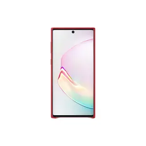 Mobile phone cover Samsung EF-VN970 for Galaxy Note10, leather, fits 6.3" (16 cm) screen, red