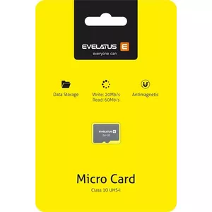 Evelatus universālā mikrokarte SD 64GB 3.0 EMC01 W:20mb/s; R:60mb/s 