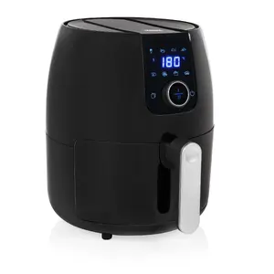 Princess 01.182025.01.001 Digitālā karstā gaisa friteris XXL 4.5 L 1500 W Melns Grozāma un skārienjūtīga vadība LCD displejs