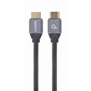 HDMI cable GEMBIRD CCBP-HDMI-1M — 1 m, HDMI Type A to Type A, HDMI 2.0, grey, gold-plated contacts