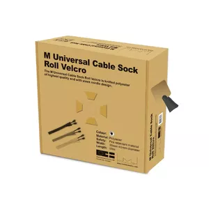 Cable Sock Roll Velcro Multibrackets M 50m-L Black