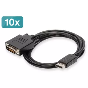 Digitus AK-990900-020-S видео кабель адаптер 2 m DisplayPort DVI-D Черный