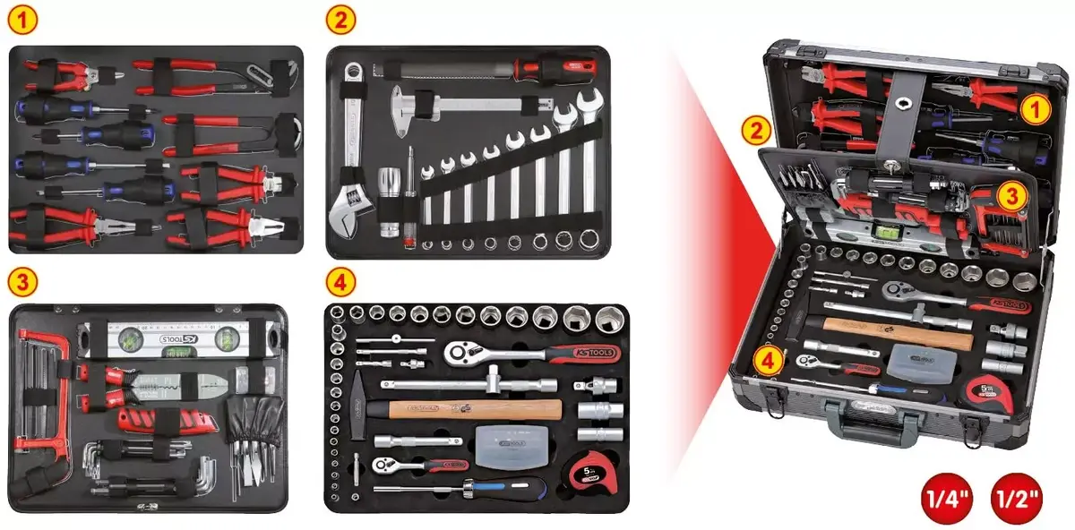 Mehāniķu instrumentu komplekts KS Tools 911.0727 Photo 2