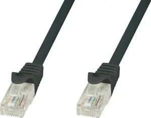 Network Cable Techly ICOC CCA5U-005-BKT RJ-45 Cat5e 0.5m Black
