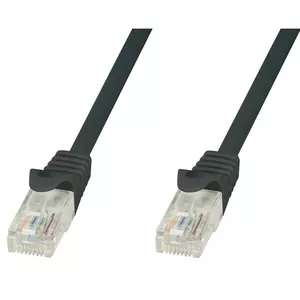 Network patch cable TECHLY Cat5e U/UTP (UTP) CCA 2 m with RJ-45 connectors, gold-plated contacts, black