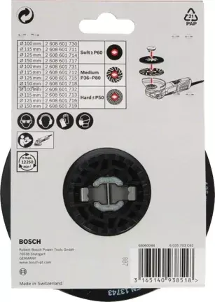 Backing pad Bosch 2 608 601 712 Photo 5