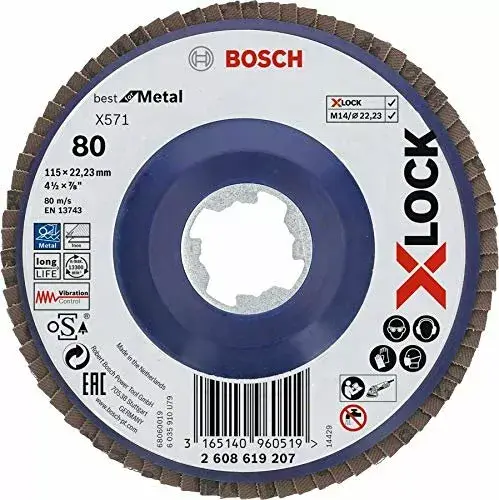Sanding disc Bosch 2608619207 115 mm grit 80 Photo 2