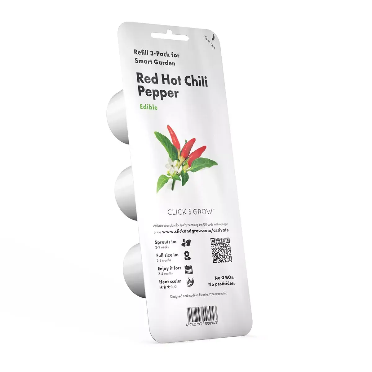 Refill Click & Grow RED HOT CHILI PEPPER PLANT PODS Photo 3