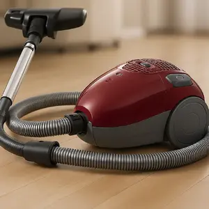 Putekļsūcējs LAFE 46412 — sausa tīrīšana, 800 W, teleskopiska caurule, darbības rādiuss 6 m, bordo