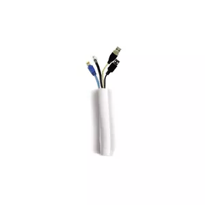 Multibrackets M Universal Cable Sock, 25mm, 25m, White, Self-Wrapping Polyester Cable Management