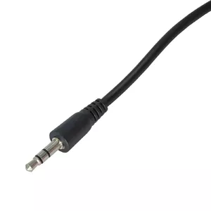 Akyga cable gender changer AK-AV-12 — 2 m male miniJack to male miniJack, black