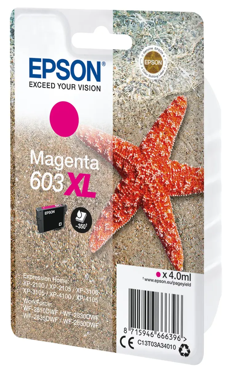 Картридж Epson Ink C13T03A34010 603XL XL Magenta Photo 2