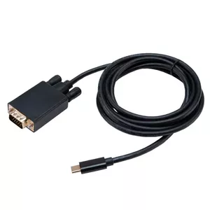 Kabeļa dzimuma mainītājs USB Type-C VGA Akasa AK-CBCA17-18BK