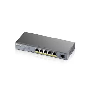 Zyxel GS1350-6HP-EU0101F сетевой коммутатор Управляемый L2 Gigabit Ethernet (10/100/1000) Питание по Ethernet (PoE) Серый