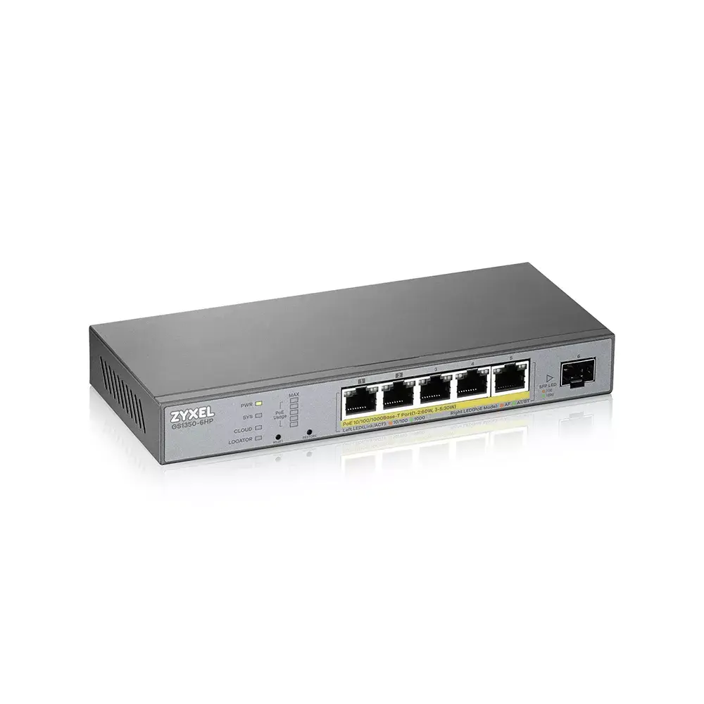 Управляемый L2 гигабитный Ethernet коммутатор Zyxel GS1350-6HP-EU0101F Photo 4