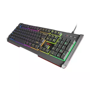 GENESIS RHOD 400 RGB tastatūra USB QWERTY US International Melns