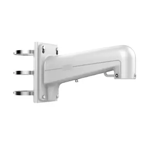 Кронштейн Hikvision DS-1602ZJ-POLE — уличный настенный/на столб, серебристый, нагрузка до 30 кг, длина 45.1 см