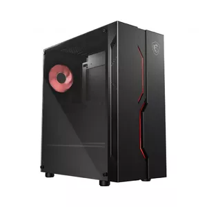 MSI MAG VAMPIRIC 010M Mid Tower Gaming Computer Case 'Black, 1x 120mm RGB PWM Fan, RGB Front Panel, Tempered Glass Panel, ATX, mATX, mini-ITX'