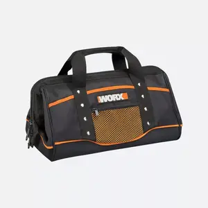 WORX Zippered Tool Bag Black Orange Nylon 222mm x 370mm x 228mm