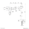 Настольный мониторный кронштейн NM-D135WHITE Photo 8