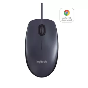 Logitech B100 компьютерная мышь Для обеих рук USB тип-A Оптический 800 DPI