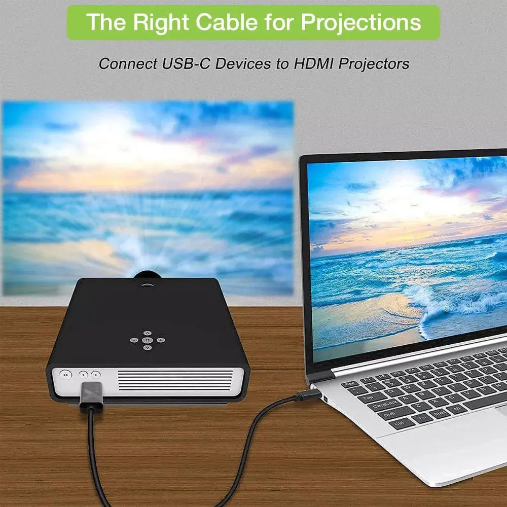 Adaptera kabelis USB-C Male uz HDMI 2.0 4K Photo 7