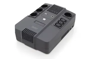 Digitus DN-170110 Line-Interactive UPS 600VA 360W LED Kompakts Melns