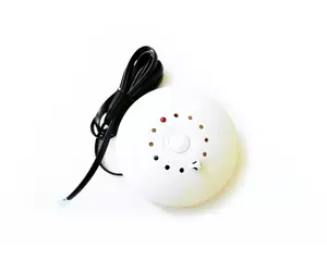 Smoke detector DIGITUS DN-S-S wired surface-mounted — black/white