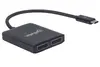 Manhattan USB-C uz Dual DisplayPort 1.2 adaptera kabelis Photo 2