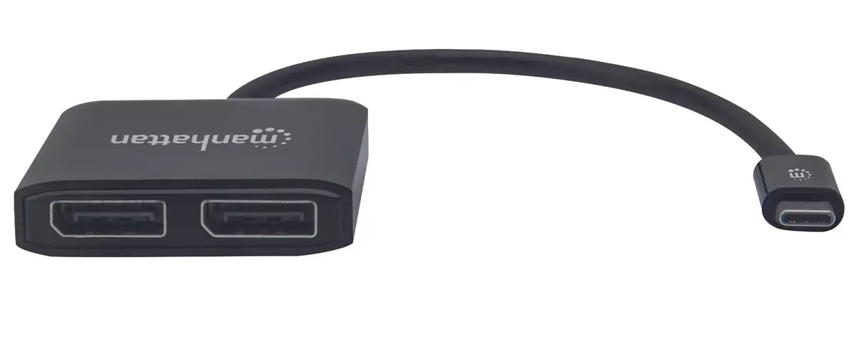 Manhattan USB-C uz Dual DisplayPort 1.2 adaptera kabelis Photo 3