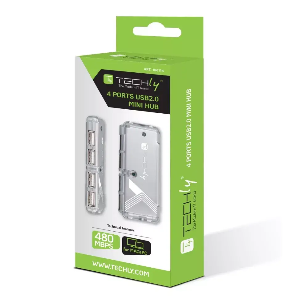 TECHLY IUSB2-HUB599TY USB 2.0 hub, 4 ports Photo 2