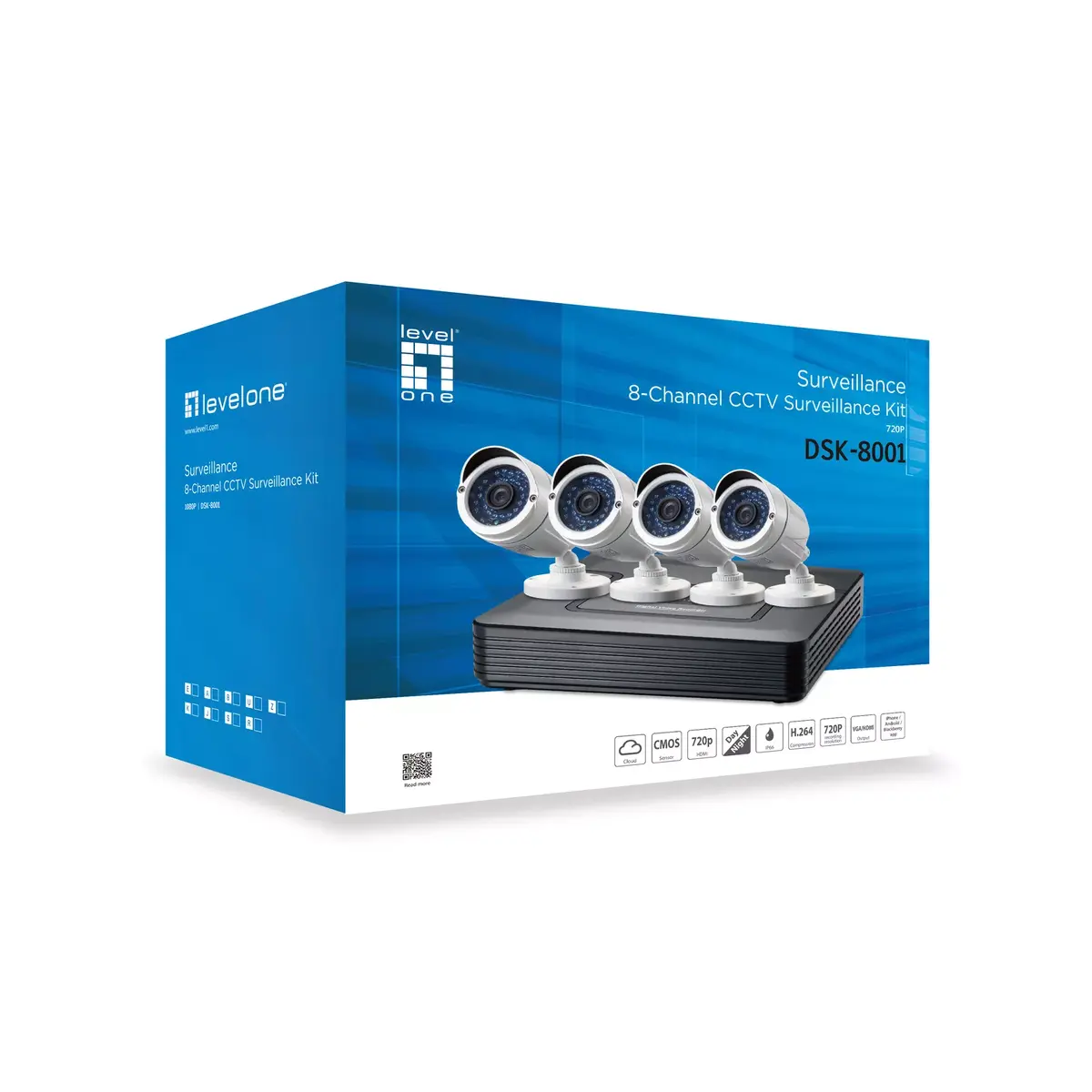 Video Surveillance Camera LevelOne DSK-8001 Wired 4 Channels Photo 2