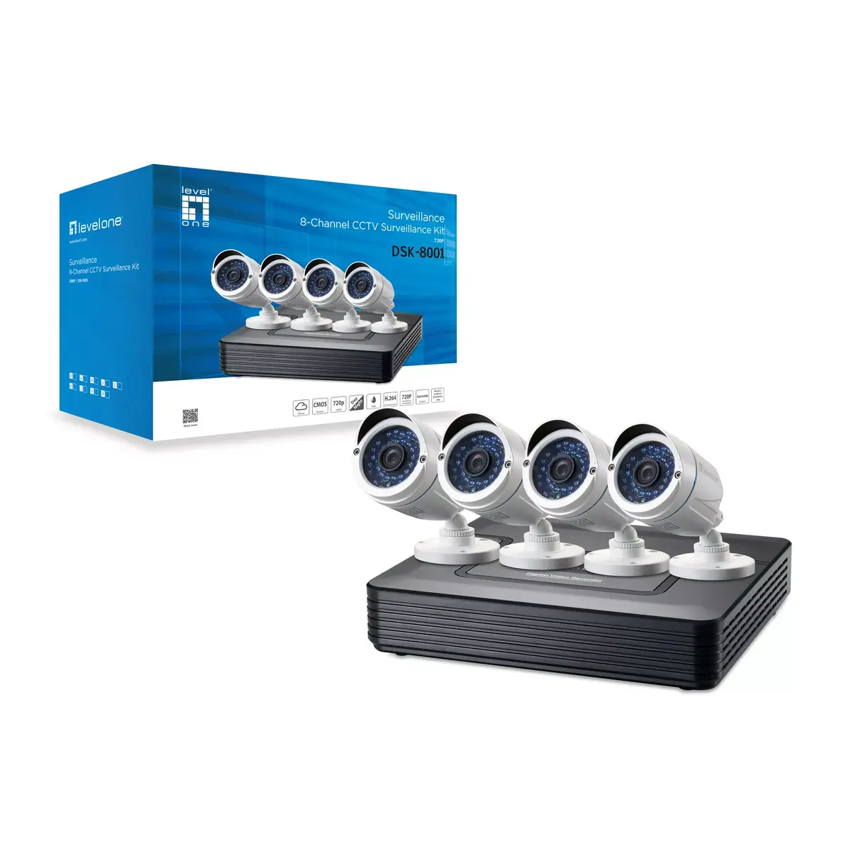 Video Surveillance Camera LevelOne DSK-8001 Wired 4 Channels Photo 3