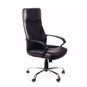 Biroja krēsls Smark modelis 21-0018 — ergonomisks dizains, regulējama augstums, melns
