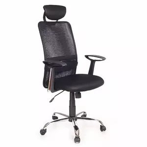 Biroja krēsls Apollo TOP Black 21-0202 — ergonomisks dizains, regulējama augstuma