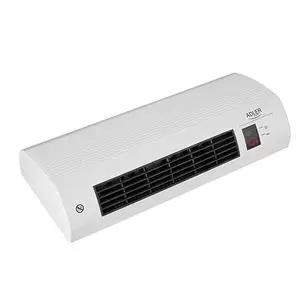 Fan electric space heater Adler AD 7714 — ceramic element, 2200 W, 2 power levels, wall-mount, black/white