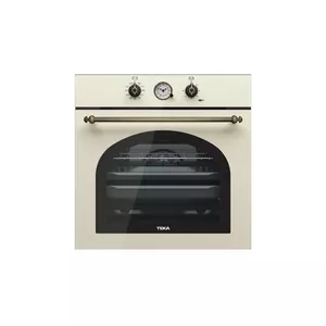 Built-in oven TEKA HRB 6300 VN — electric, 70 L, A-class, steam cleaning, grill, telescopic rail, brass