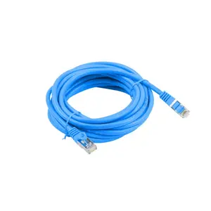 Network cable LANBERG PCF6-10CC-1000-B Cat6 F/UTP 10 m Blue, RJ-45 to RJ-45, 250 MHz, CCA