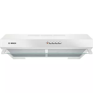Настенная вытяжка Bosch DUL63CC20, белая, 350 м³/ч, алюминиевый жировой фильтр, ø120 мм