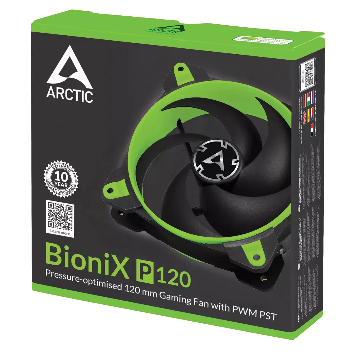 Вентилятор ARCTIC BioniX P120 Green Photo 6